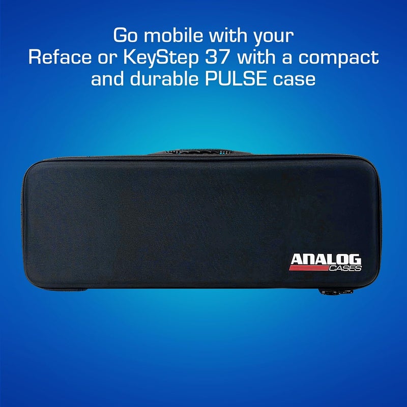 ANALOG CASES Yamaha Reface Series & Arturia KeyStep 37 Case - Custom-Fitted Compact PULSE Hard Case for Travel - Image 2